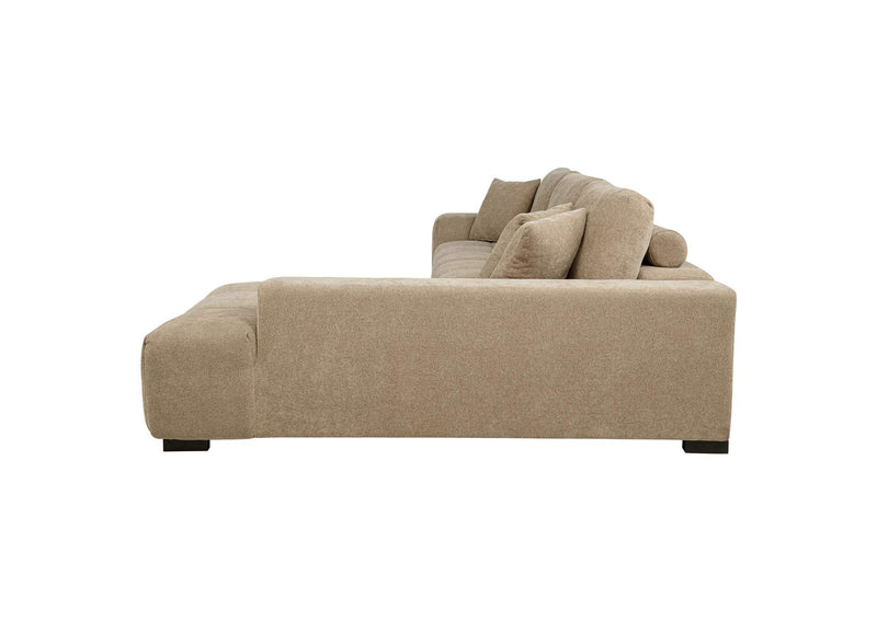 509961 Octavia Upholstered Sectional Chaise Sofa Camel