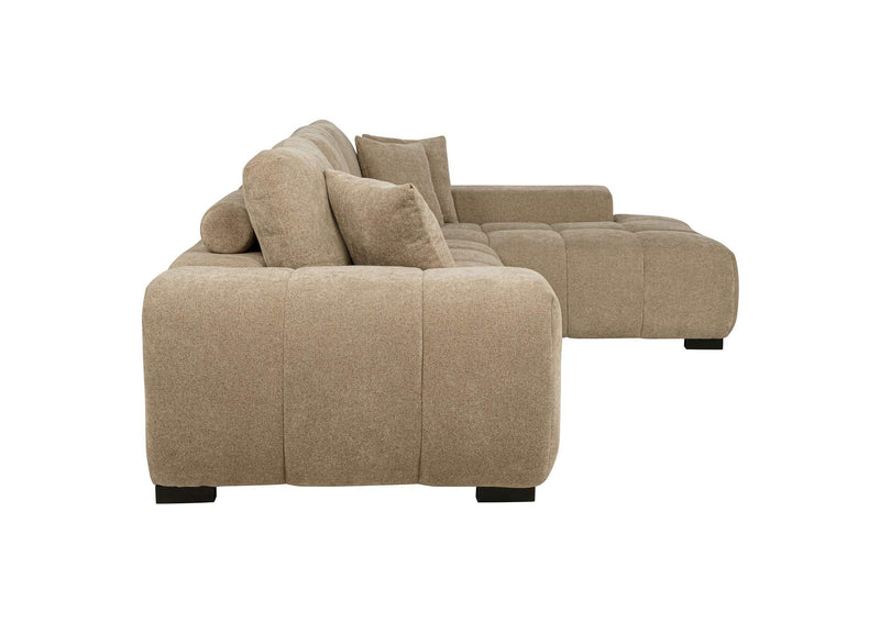 509961 Octavia Upholstered Sectional Chaise Sofa Camel