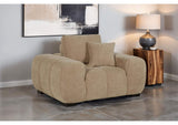 509963 Octavia Upholstered Track Arm Accent Chair Camel