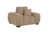 509963 Octavia Upholstered Track Arm Accent Chair Camel
