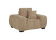 509963 Octavia Upholstered Track Arm Accent Chair Camel