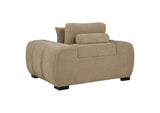 509963 Octavia Upholstered Track Arm Accent Chair Camel