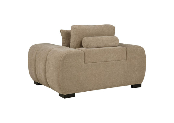 509963 Octavia Upholstered Track Arm Accent Chair Camel