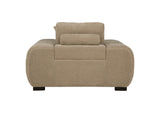 509963 Octavia Upholstered Track Arm Accent Chair Camel