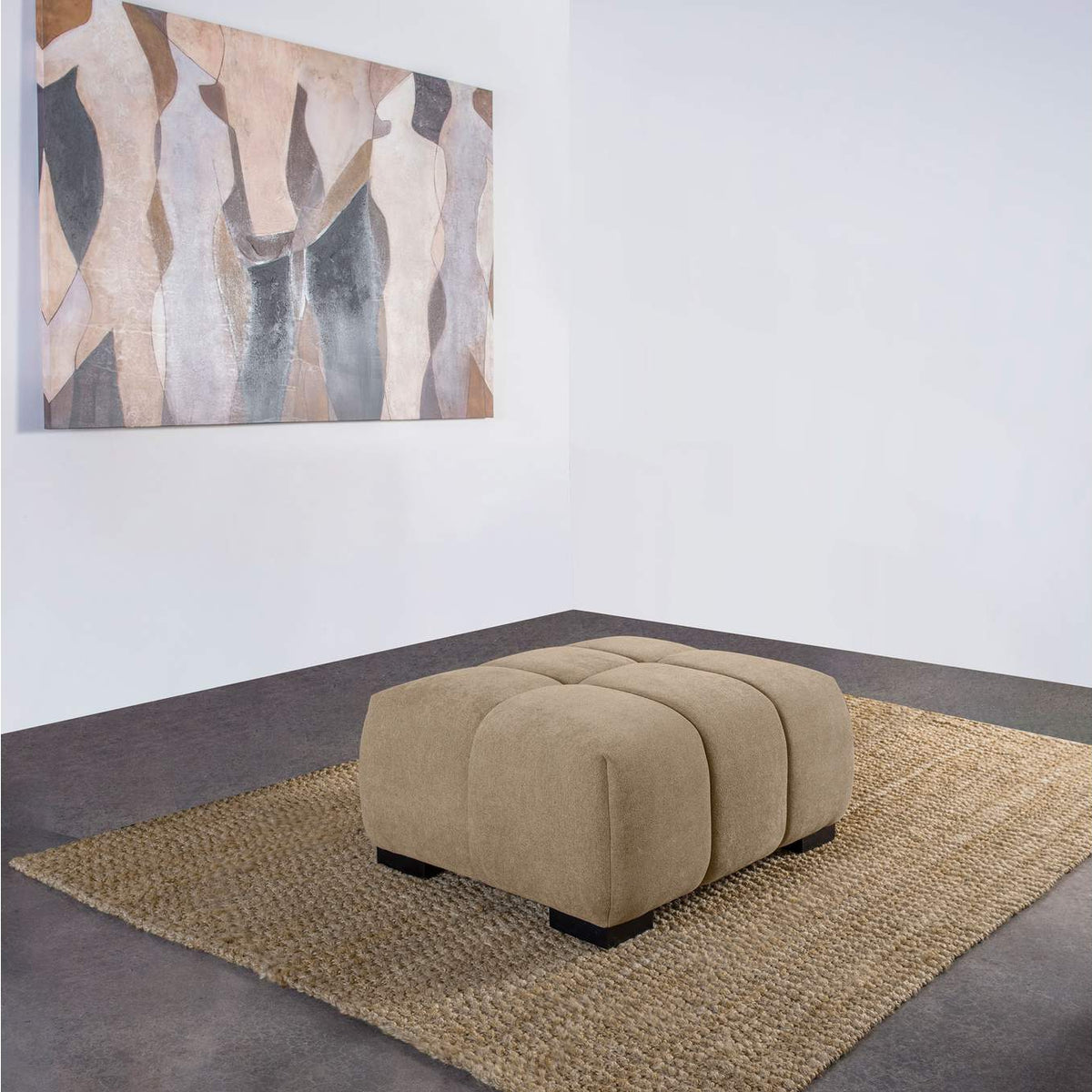 509964 Octavia Upholstered Rectangular Ottoman Camel