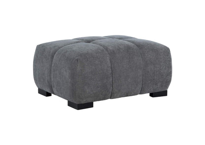 509968 Octavia Upholstered Rectangular Ottoman Charcoal Grey