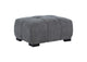 509968 Octavia Upholstered Rectangular Ottoman Charcoal Grey
