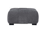 509968 Octavia Upholstered Rectangular Ottoman Charcoal Grey