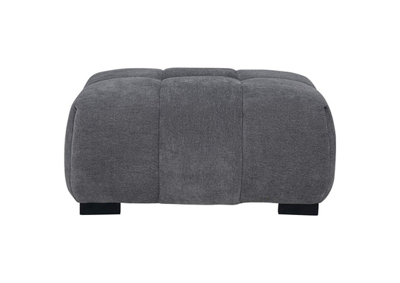509968 Octavia Upholstered Rectangular Ottoman Charcoal Grey
