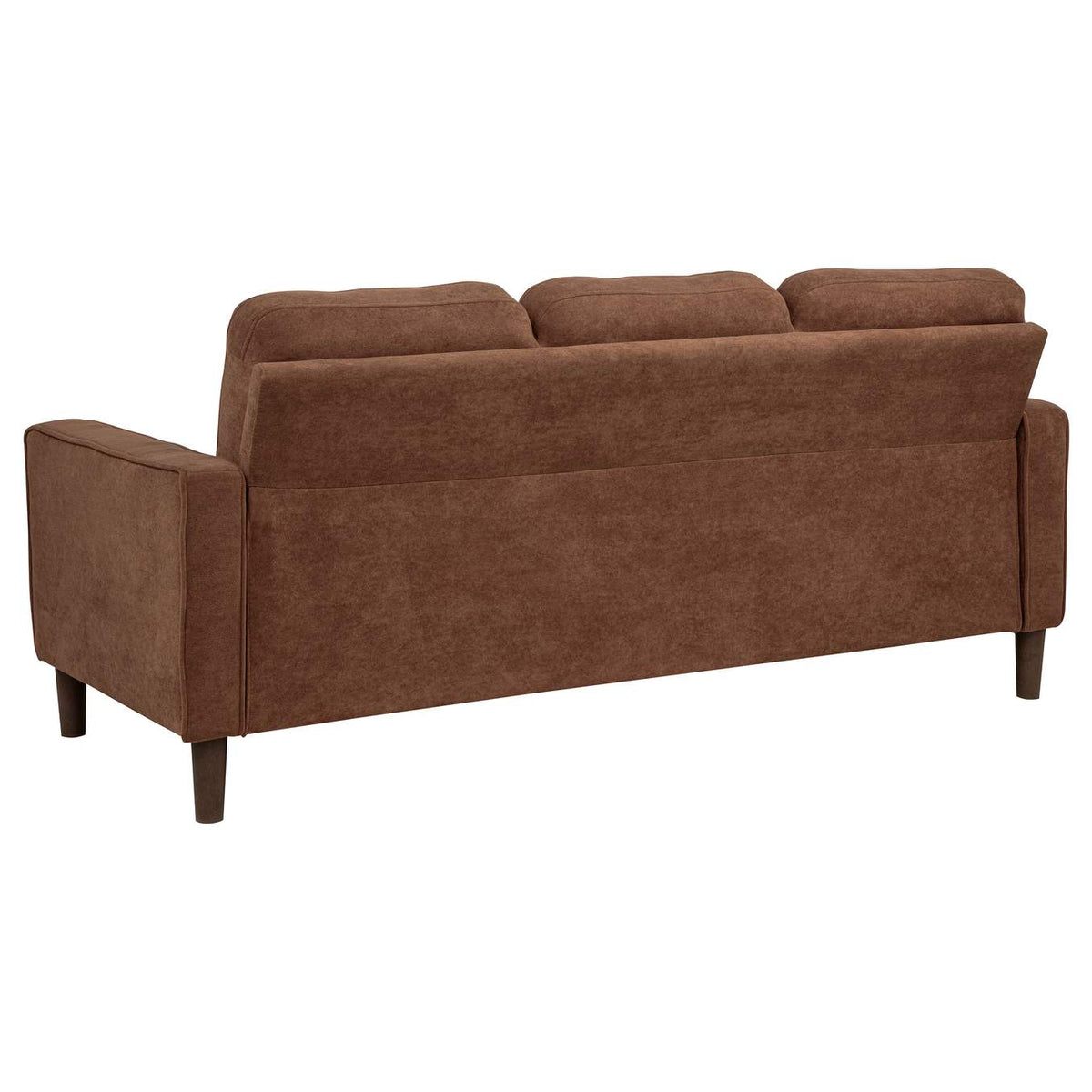 509971-S2 Bowen II 2-piece Fabric Upholstered Track Arm Sofa Set Rust