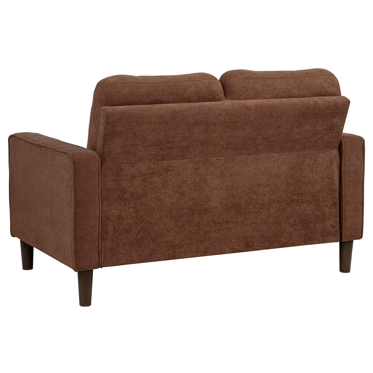 509971-S2 Bowen II 2-piece Fabric Upholstered Track Arm Sofa Set Rust