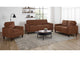 509971-S3 Bowen II 3-piece Fabric Upholstered Track Arm Sofa Set Rust