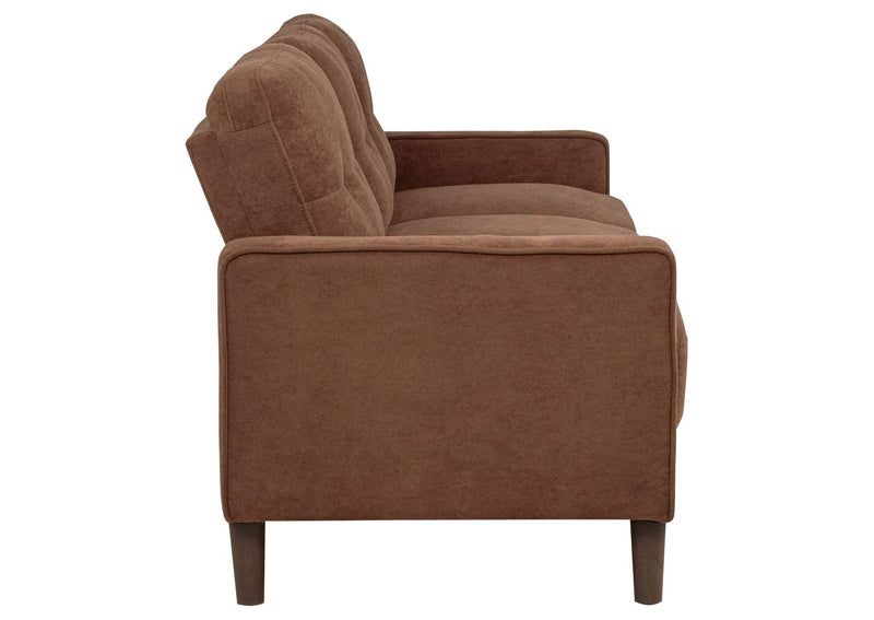 509971-S3 Bowen II 3-piece Fabric Upholstered Track Arm Sofa Set Rust