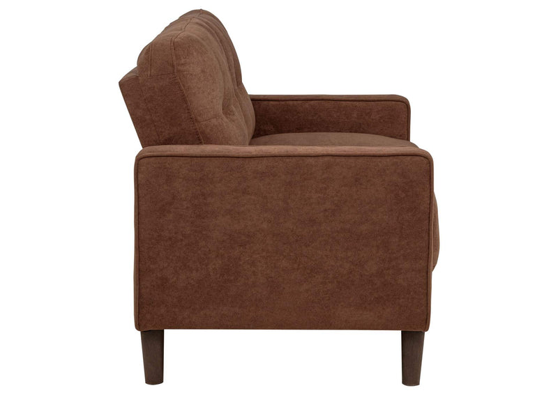 509971-S3 Bowen II 3-piece Fabric Upholstered Track Arm Sofa Set Rust