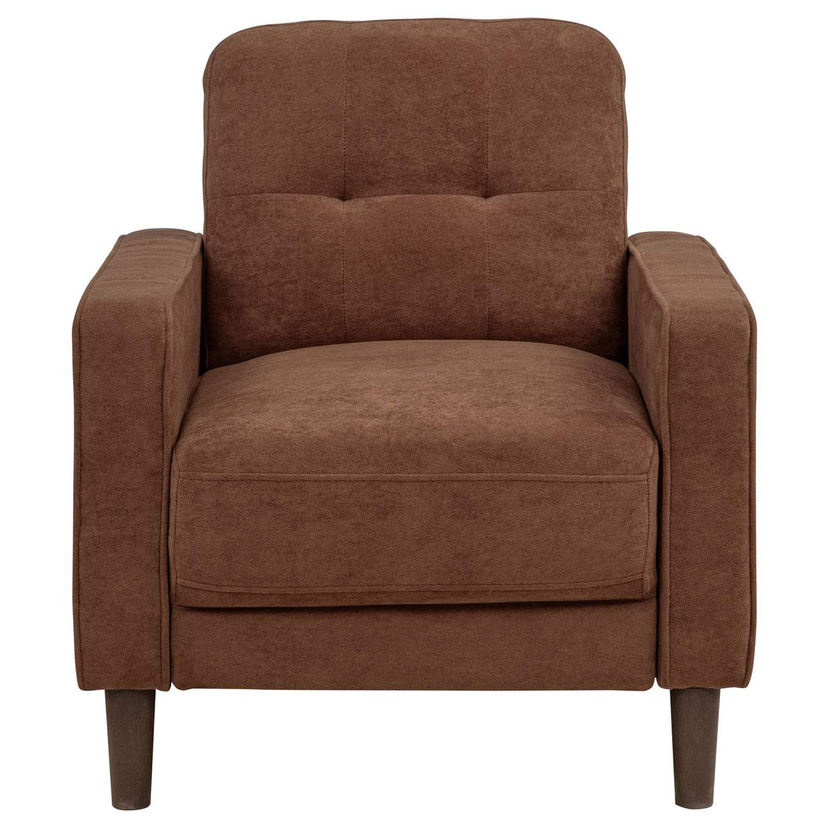 509971-S3 Bowen II 3-piece Fabric Upholstered Track Arm Sofa Set Rust