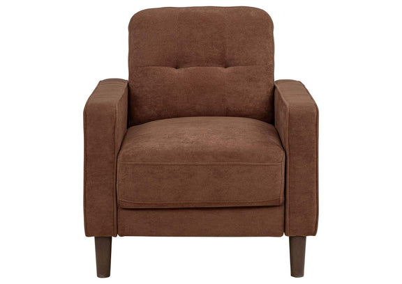 509971-S3 Bowen II 3-piece Fabric Upholstered Track Arm Sofa Set Rust