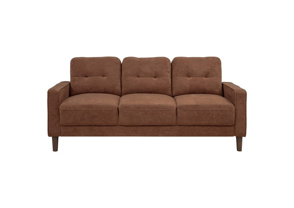 509971 Bowen II Fabric Upholstered Track Arm Sofa Rust
