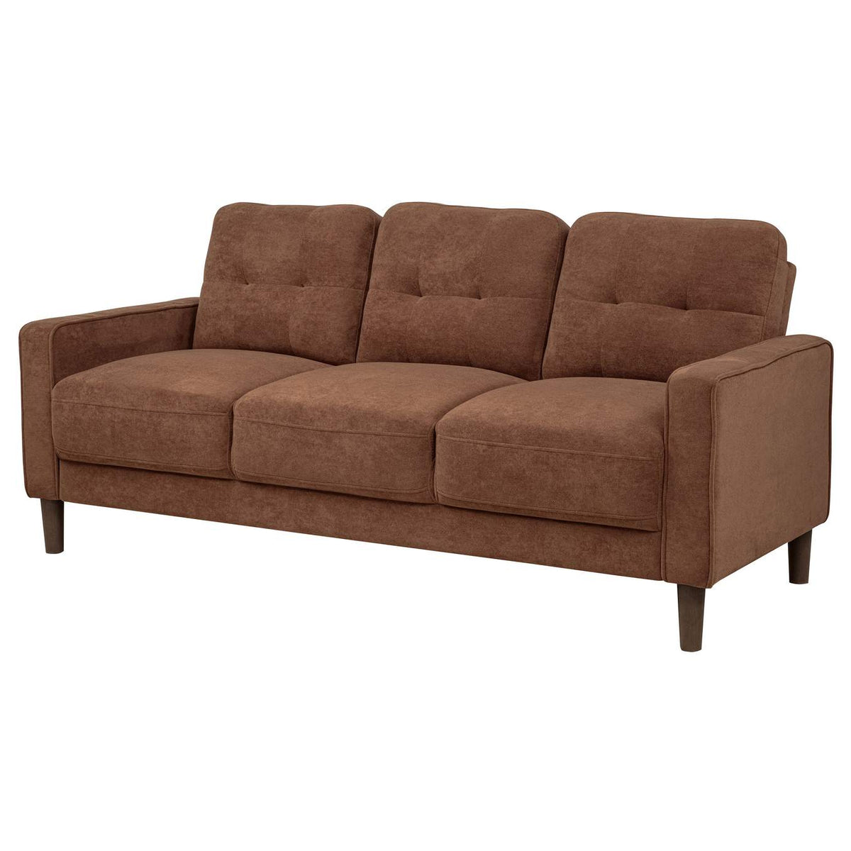 509971 Bowen II Fabric Upholstered Track Arm Sofa Rust
