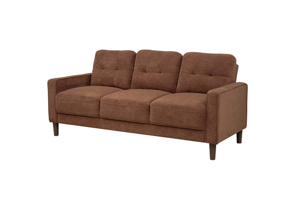 509971 Bowen II Fabric Upholstered Track Arm Sofa Rust