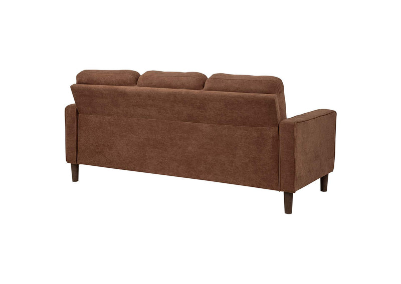 509971 Bowen II Fabric Upholstered Track Arm Sofa Rust