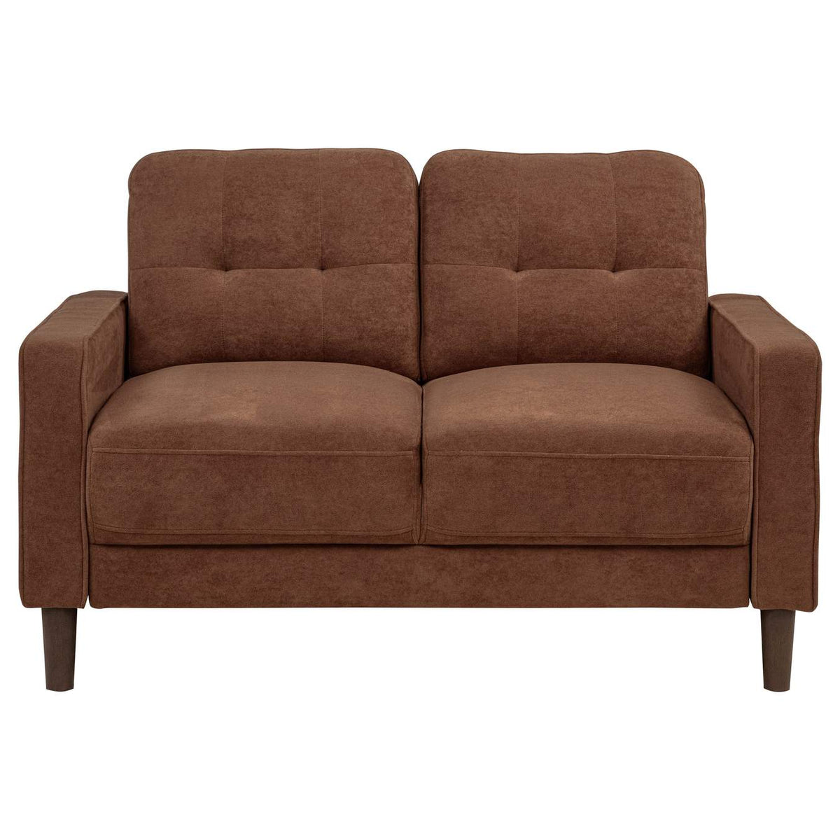 509972 Bowen II Fabric Upholstered Track Arm Loveseat Rust
