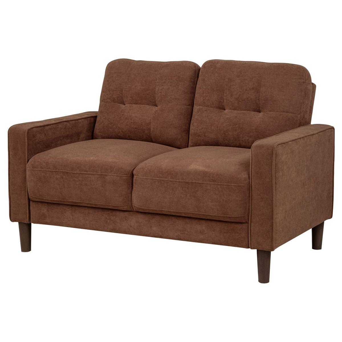 509972 Bowen II Fabric Upholstered Track Arm Loveseat Rust