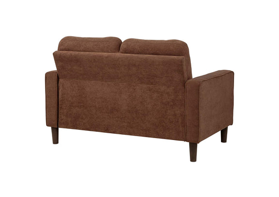 509972 Bowen II Fabric Upholstered Track Arm Loveseat Rust