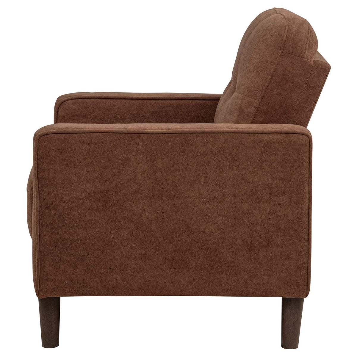 509973 Bowen II Fabric Upholstered Track Arm Accent Chair Rust