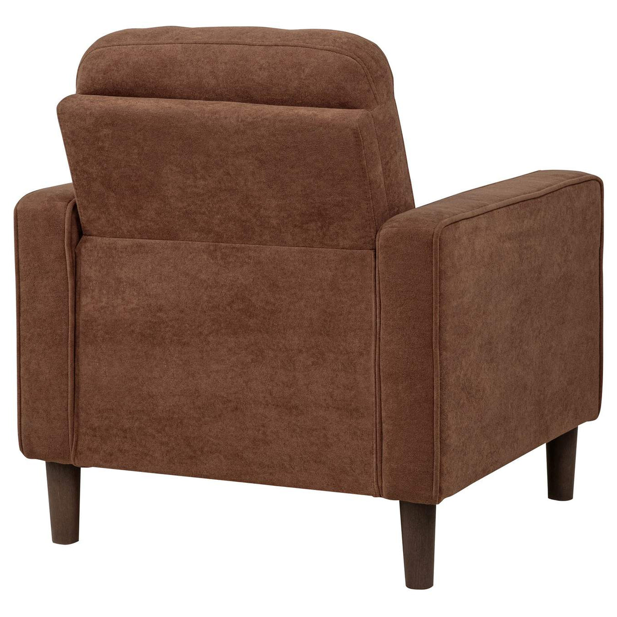 509973 Bowen II Fabric Upholstered Track Arm Accent Chair Rust