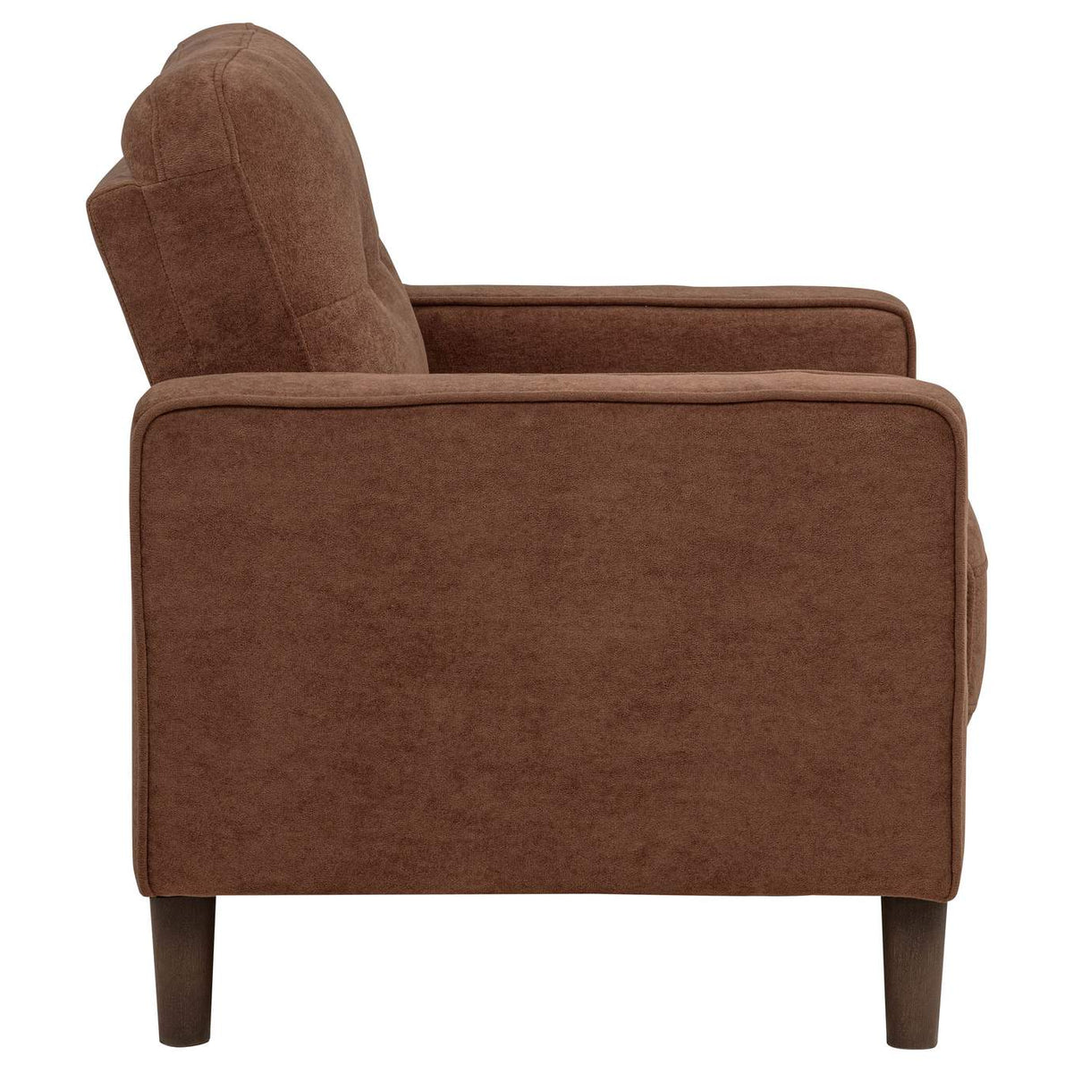 509973 Bowen II Fabric Upholstered Track Arm Accent Chair Rust