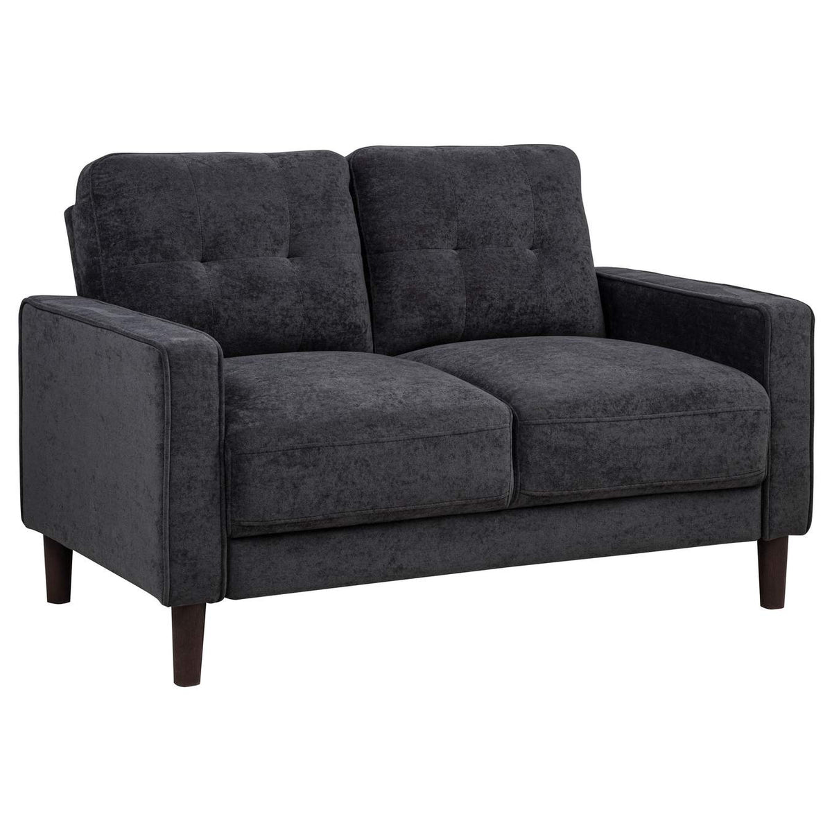 509981-S2 Bowen II 2-piece Upholstered Track Arm Sofa Set Steel Grey