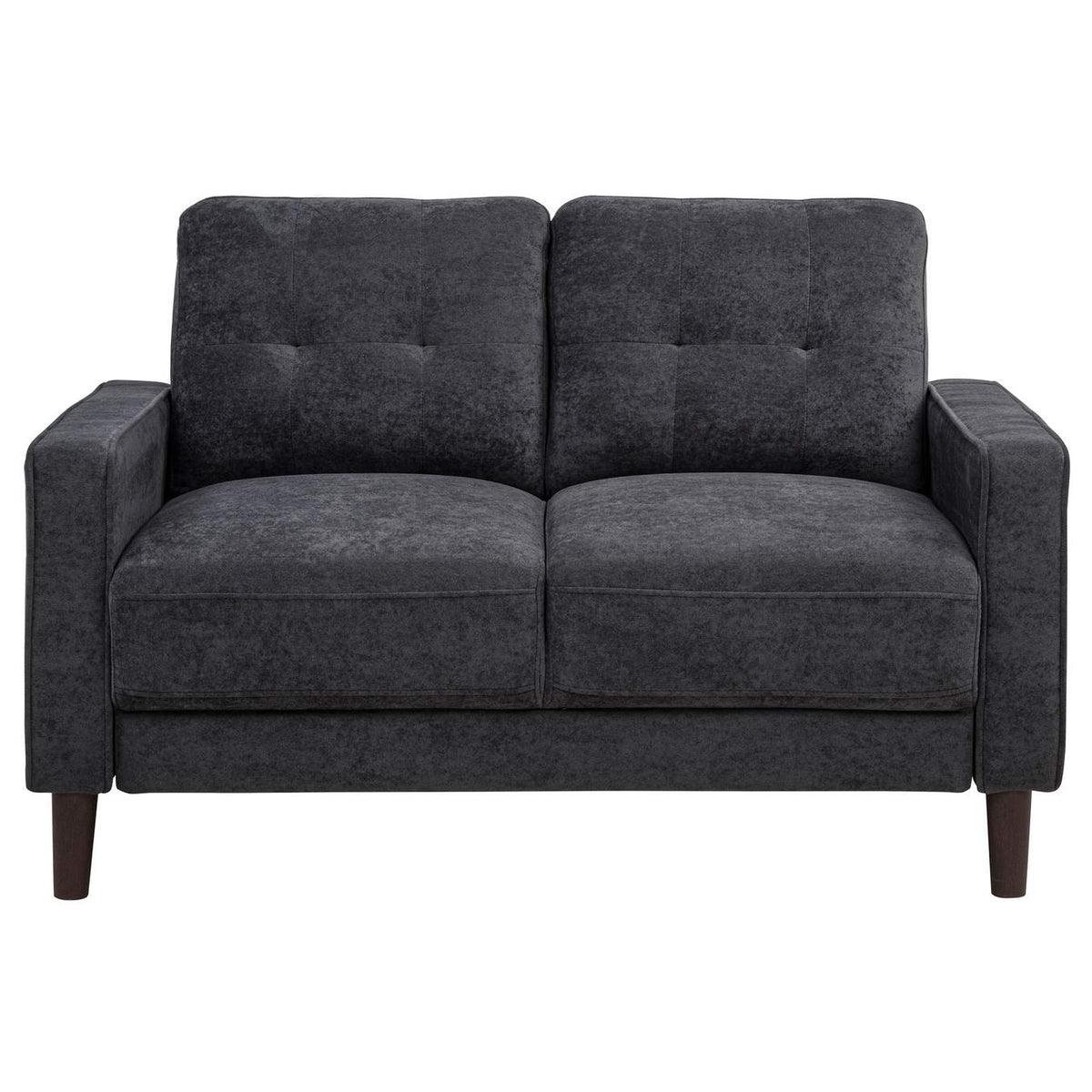 509981-S2 Bowen II 2-piece Upholstered Track Arm Sofa Set Steel Grey