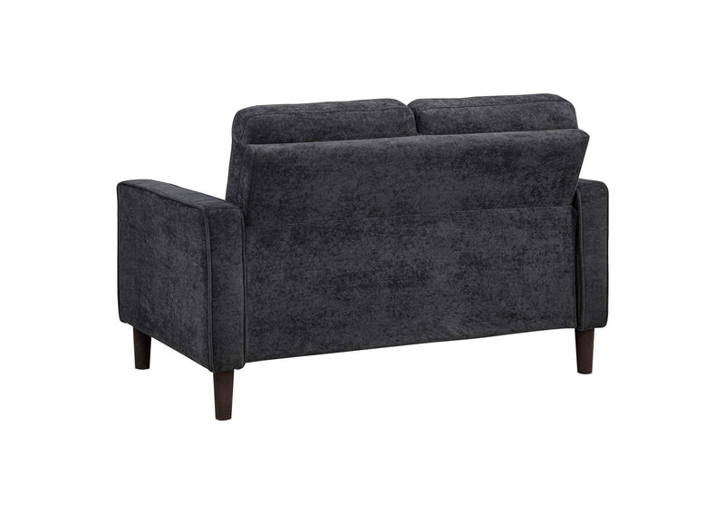 509981-S2 Bowen II 2-piece Upholstered Track Arm Sofa Set Steel Grey