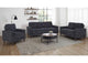509981-S3 Bowen II 3-piece Upholstered Track Arm Sofa Set Steel Grey