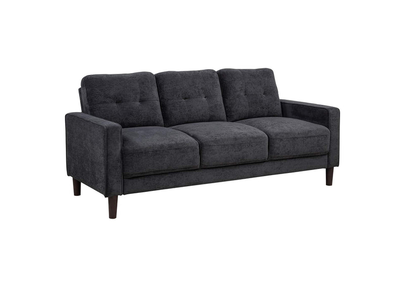509981-S3 Bowen II 3-piece Upholstered Track Arm Sofa Set Steel Grey