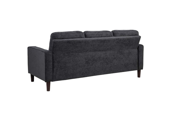 509981-S3 Bowen II 3-piece Upholstered Track Arm Sofa Set Steel Grey