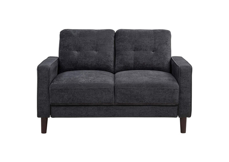 509981-S3 Bowen II 3-piece Upholstered Track Arm Sofa Set Steel Grey