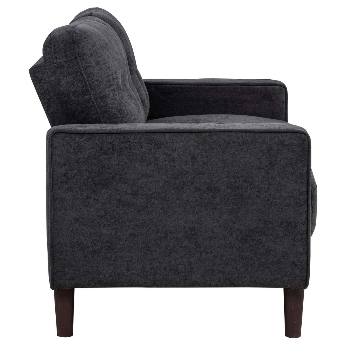 509981-S3 Bowen II 3-piece Upholstered Track Arm Sofa Set Steel Grey