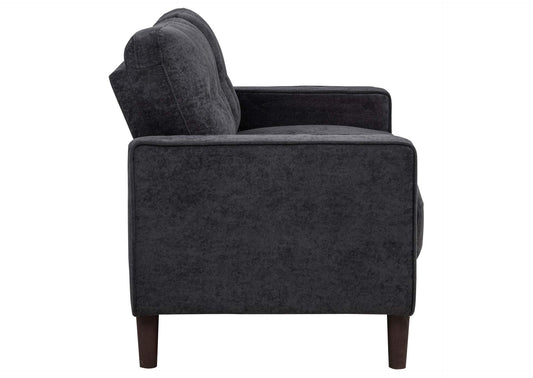 509981-S3 Bowen II 3-piece Upholstered Track Arm Sofa Set Steel Grey