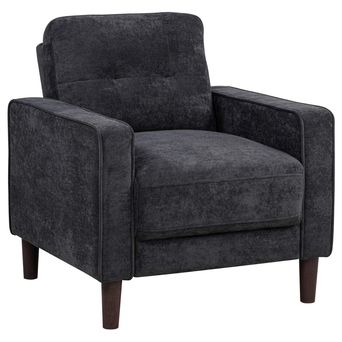 509981-S3 Bowen II 3-piece Upholstered Track Arm Sofa Set Steel Grey