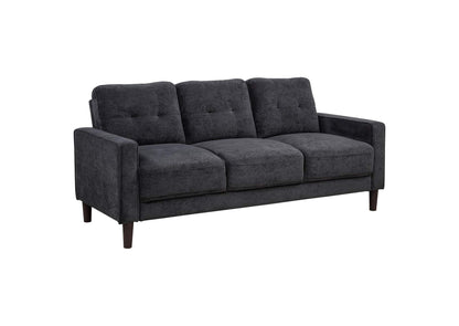 509981 Bowen II Fabric Upholstered Track Arm Sofa Steel Grey