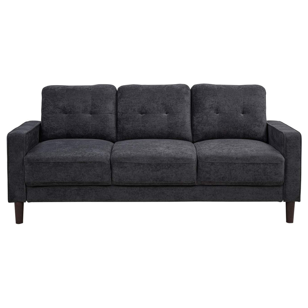 509981 Bowen II Fabric Upholstered Track Arm Sofa Steel Grey