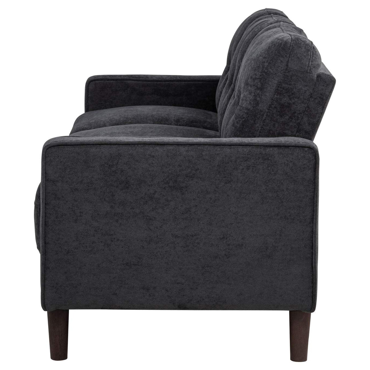 509981 Bowen II Fabric Upholstered Track Arm Sofa Steel Grey