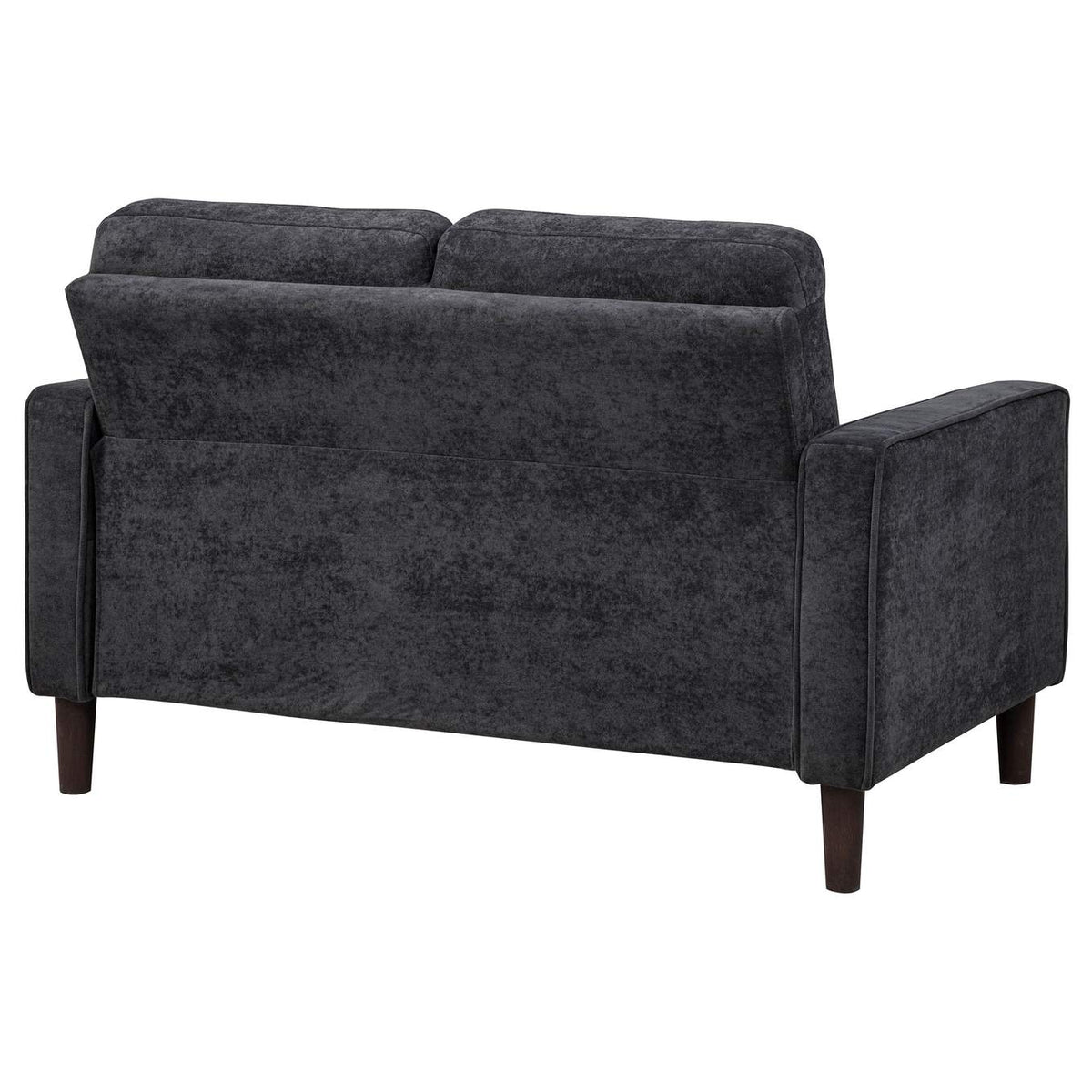 509982 Bowen II Fabric Upholstered Track Arm Loveseat Steel Grey