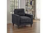 509983 Bowen II Fabric Upholstered Track Arm Chair Steel Grey