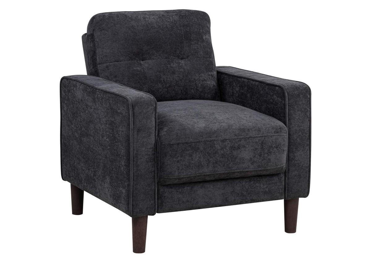 509983 Bowen II Fabric Upholstered Track Arm Chair Steel Grey