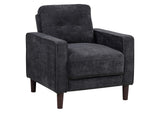 509983 Bowen II Fabric Upholstered Track Arm Chair Steel Grey