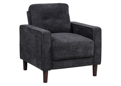 509983 Bowen II Fabric Upholstered Track Arm Chair Steel Grey