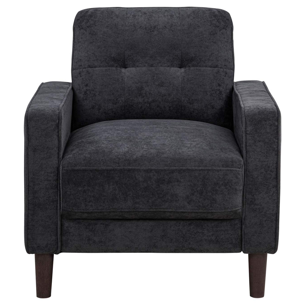 509983 Bowen II Fabric Upholstered Track Arm Chair Steel Grey