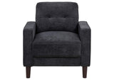 509983 Bowen II Fabric Upholstered Track Arm Chair Steel Grey